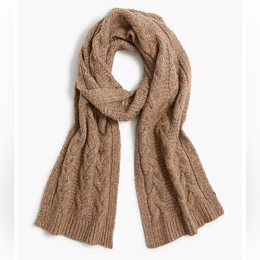 Cable knit, scarf, new with tags